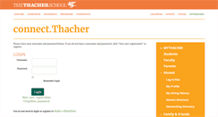 Desktop Screenshot of connect.thacher.org