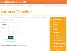 Tablet Screenshot of connect.thacher.org